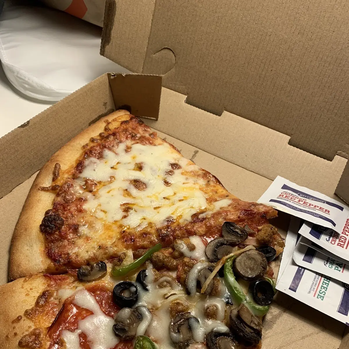 Cheese and Supreme Pizza