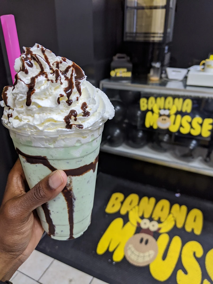 Mint Chocolate Chip Milk Shake