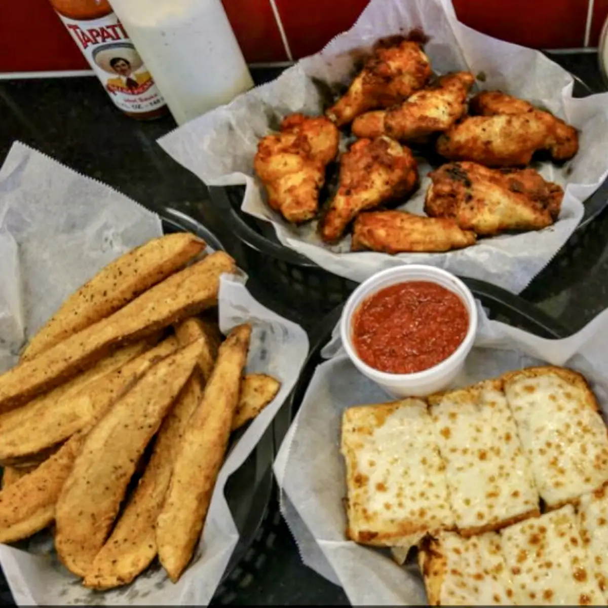 Chicken Wings and Fries