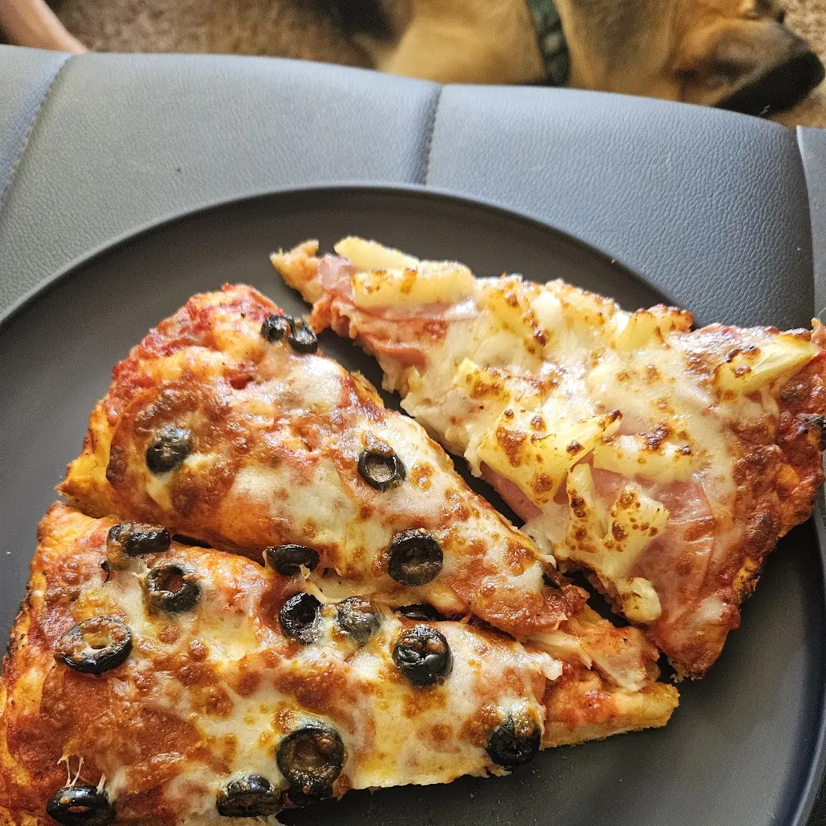 Pepperoni and Olive Pizza Also Hawaiian Pizza