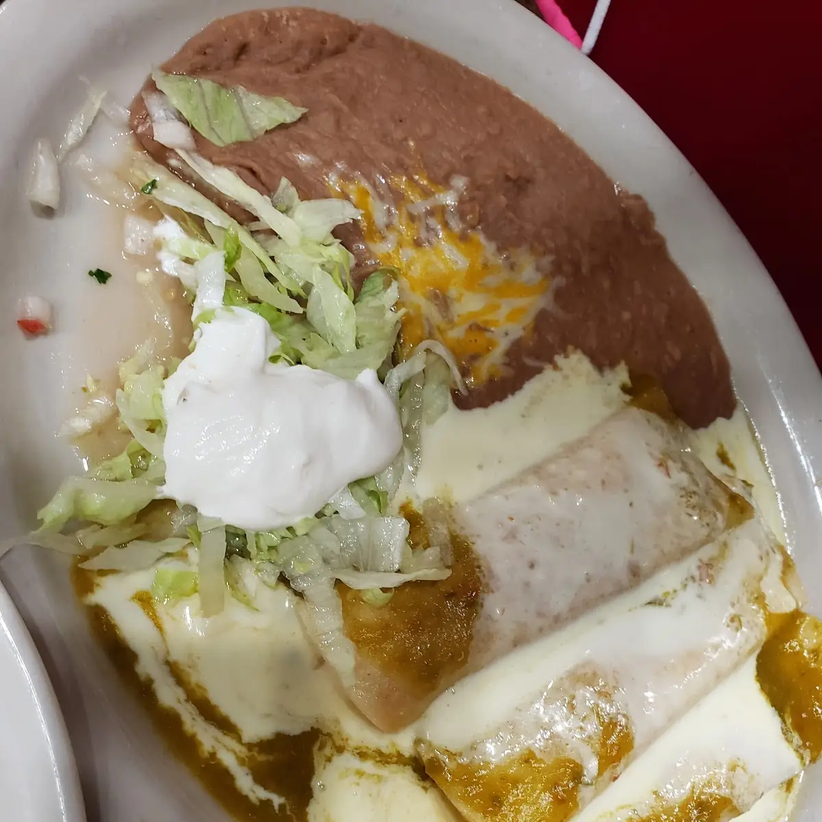 Chile Rellenos and Refried Beans