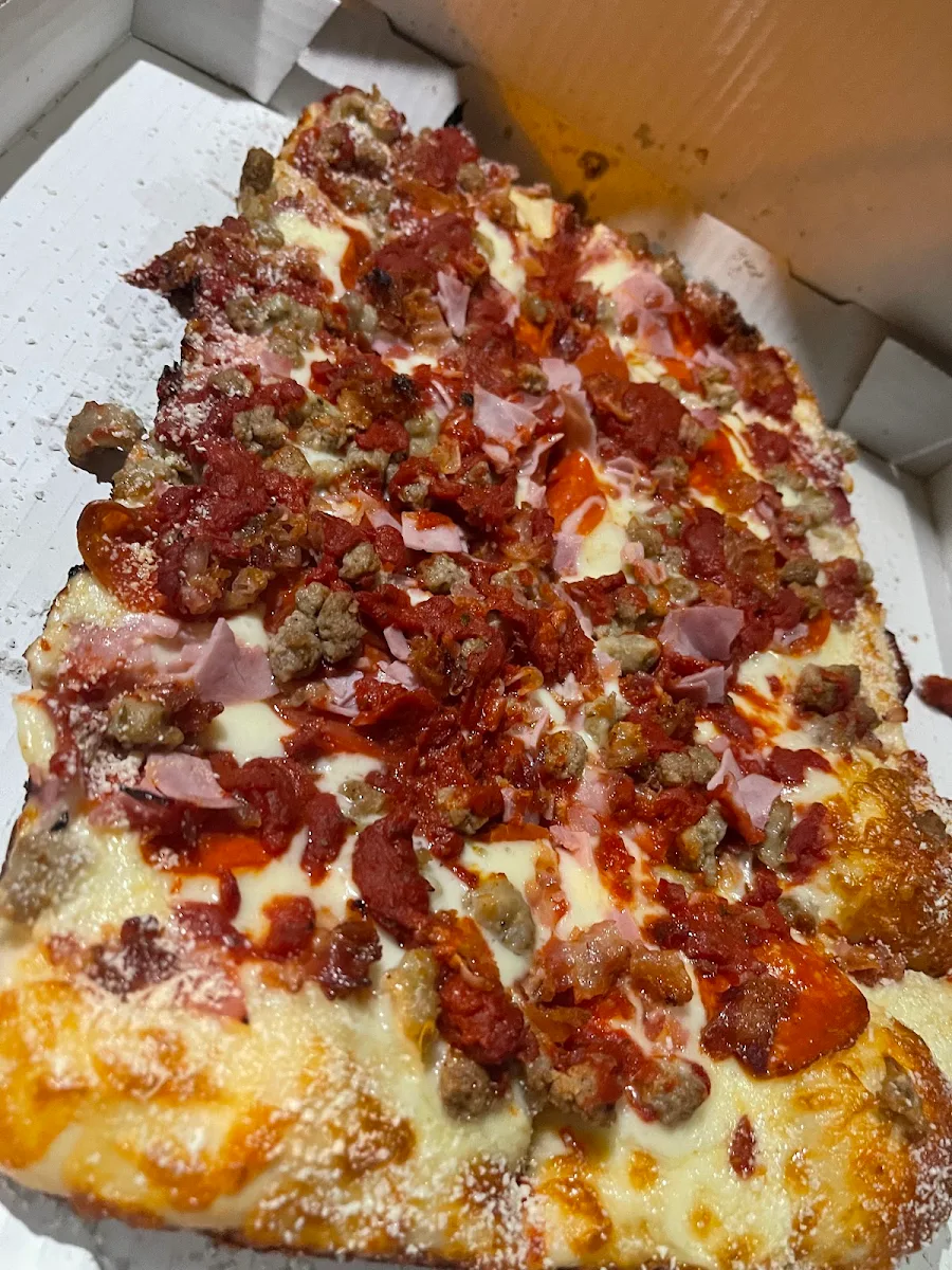 Square Cut Pepperoni Pizza