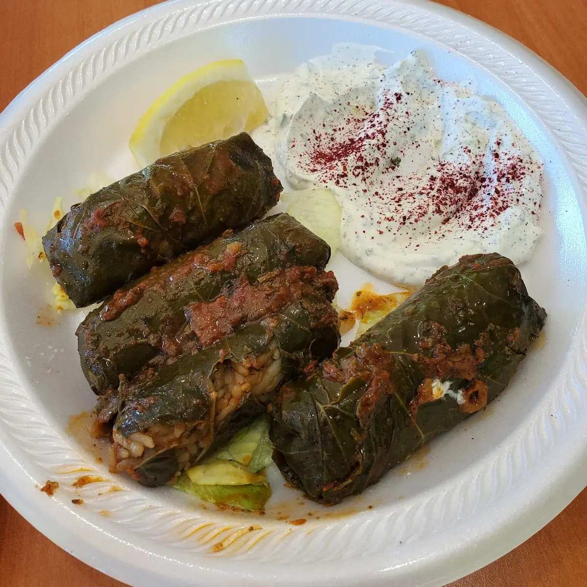 Grape Leaves Meat 4 Rolls