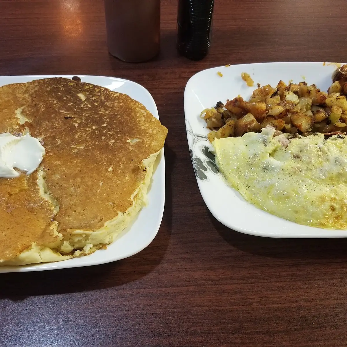 Pancakes with Omelette