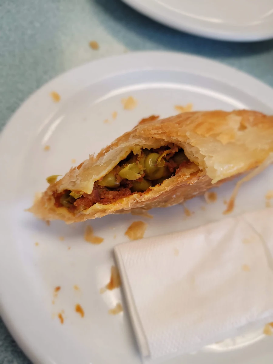 Corn Beef and Green Pea Pastizzi