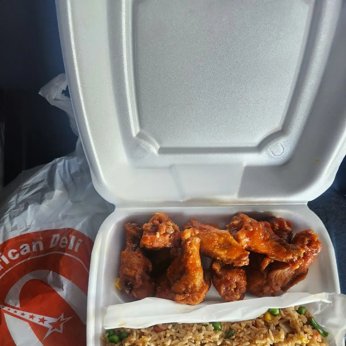 Chicken Wings Shrimp Vegetable Fried Rice