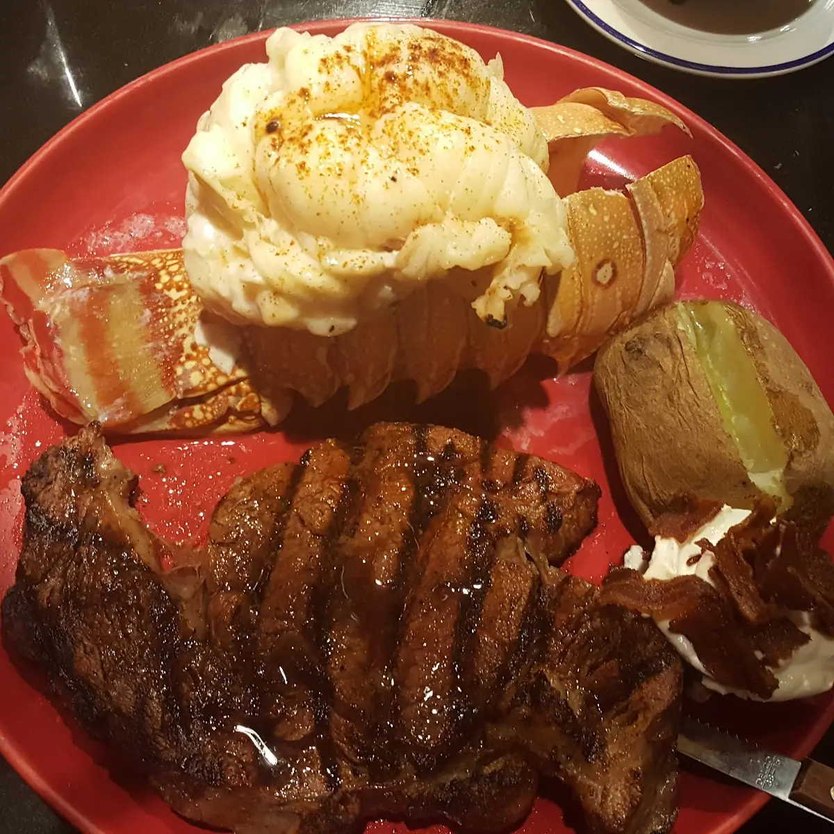 Ribeye and Lobster Tail
