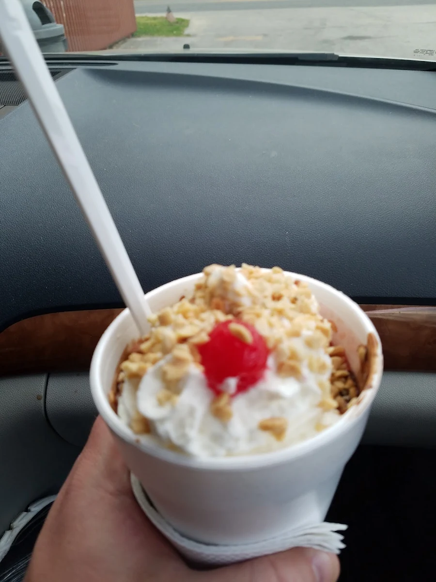 Upside Down Banana Split