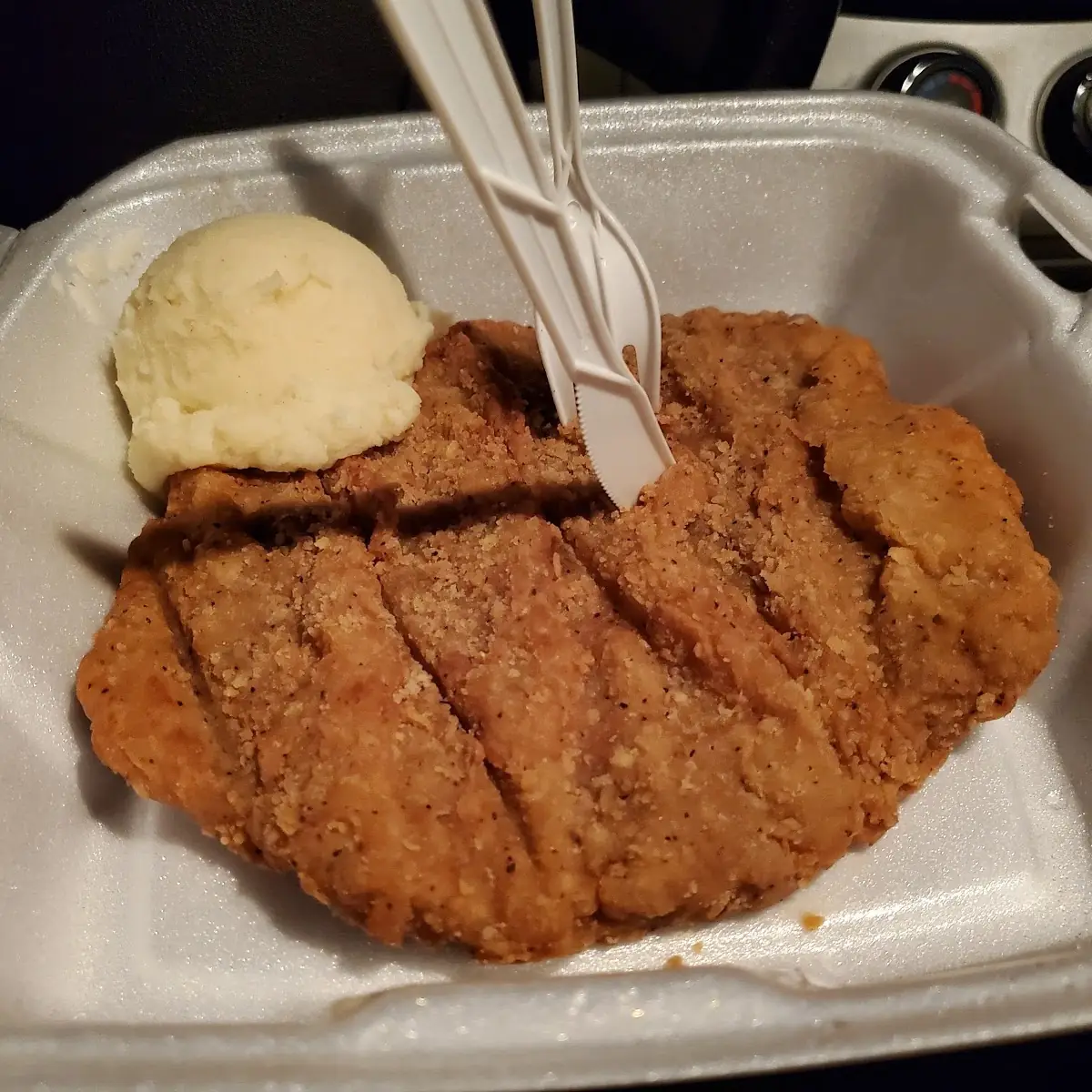 Country Fried Steak with Mashed Potatoes