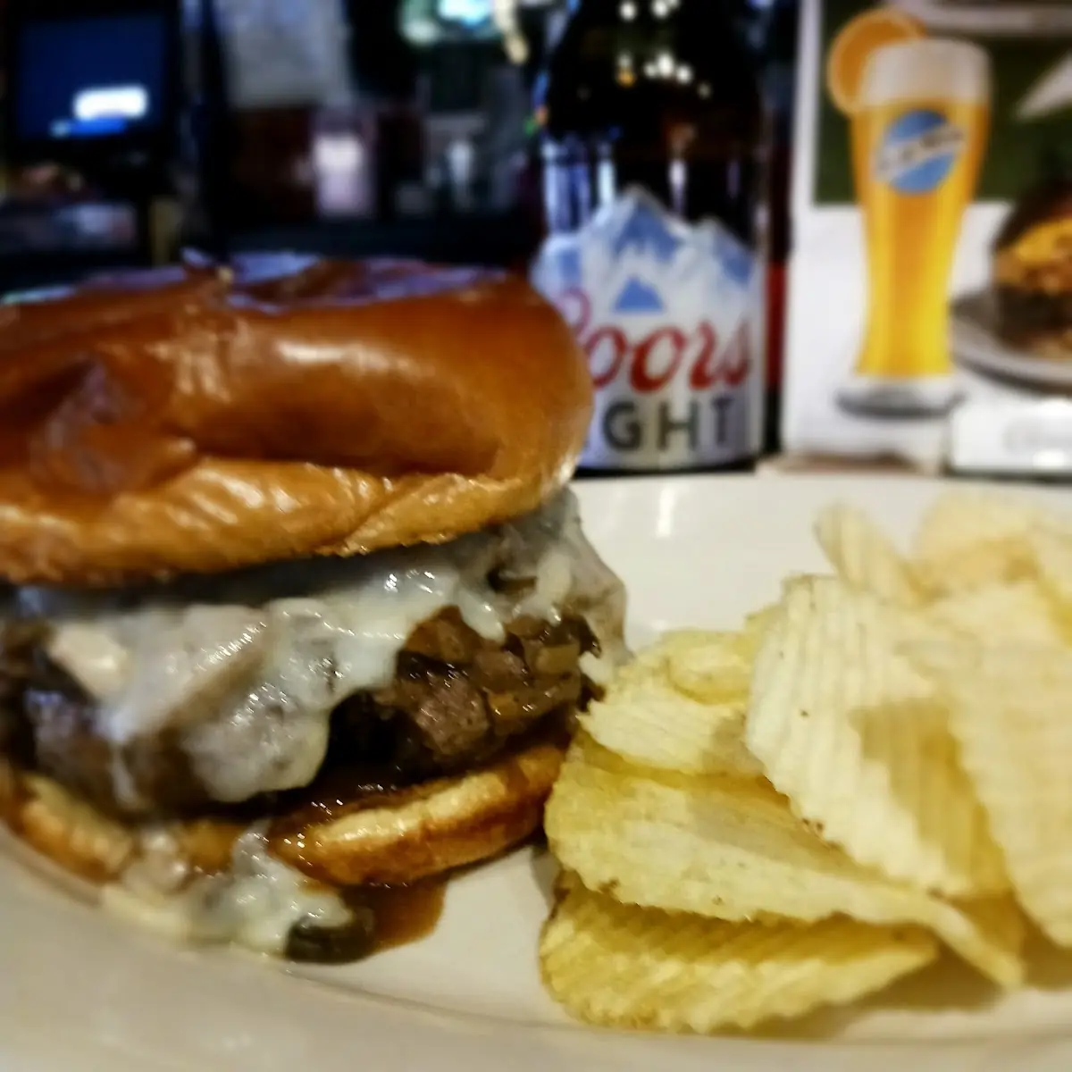 Mushroom Swiss Burger