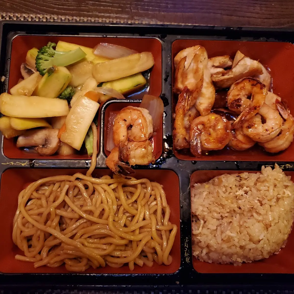 L Shrimp Teriyaki Bento