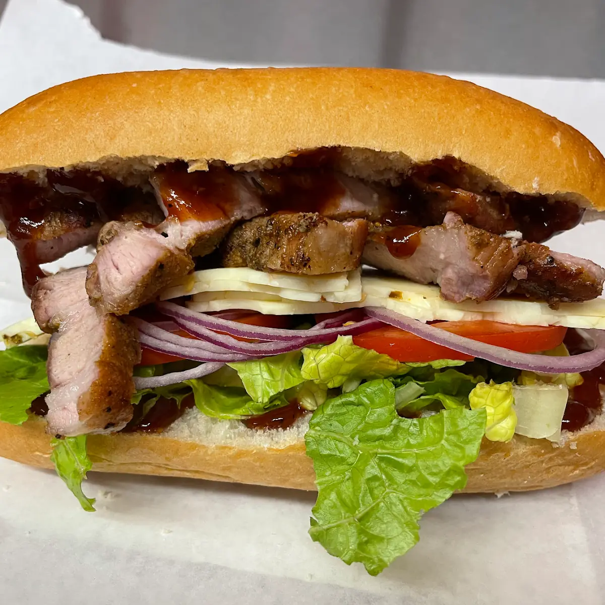Pork Steak Sandwich