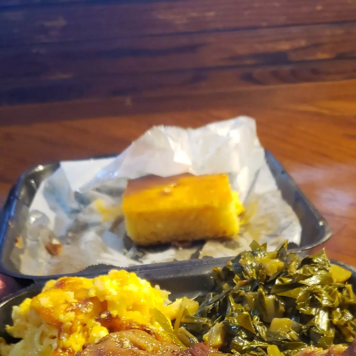 Oxtails over Yellow Rice Collards and Sweet Potatoes