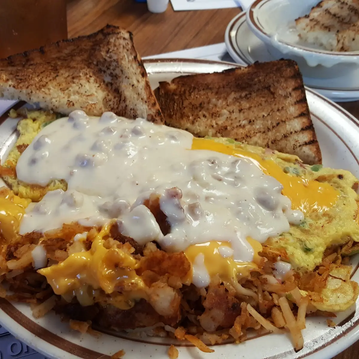 Western Omelette with Hash Brown