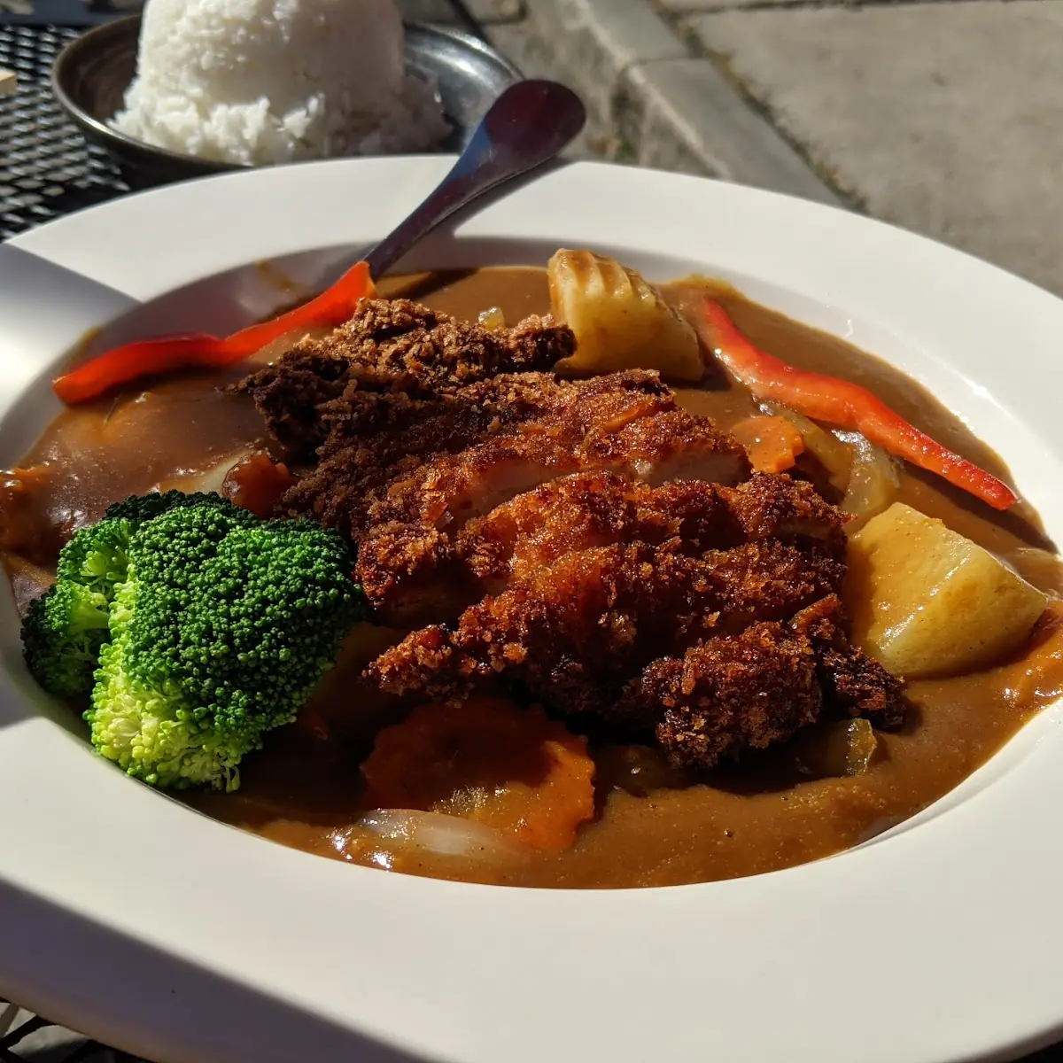 Japanese Curry with Crispy Chicken
