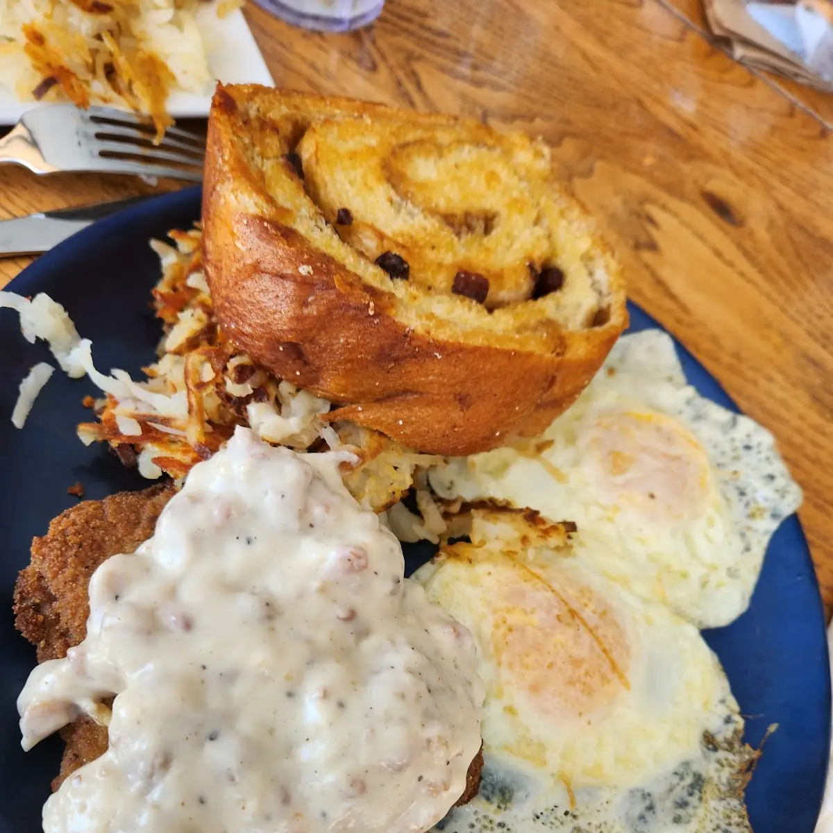 Country Fried Steak and Eggs