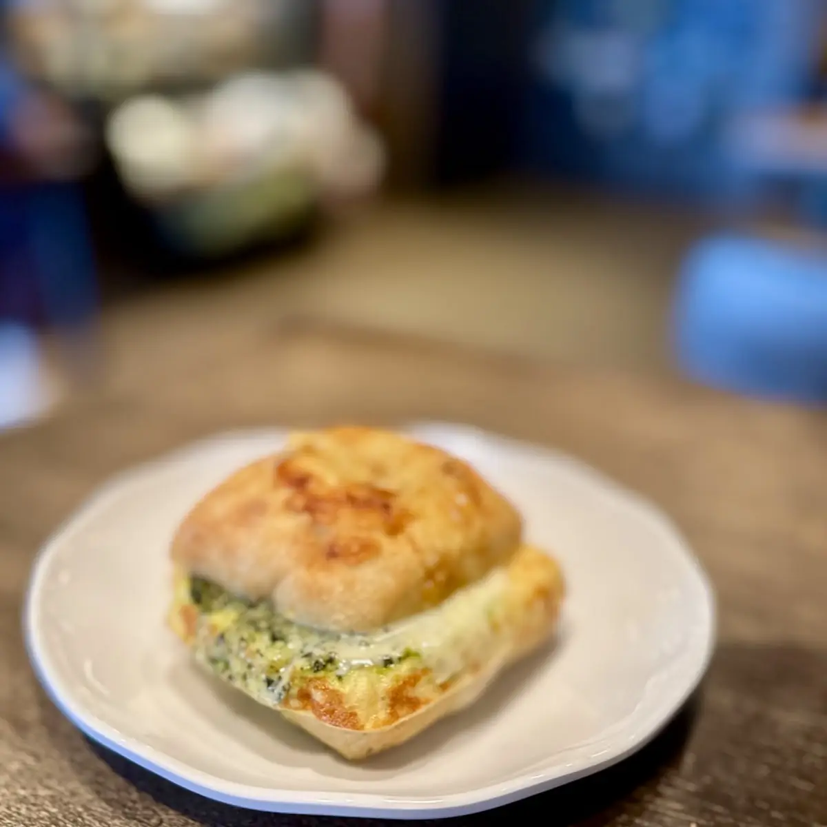 Egg Pesto & Mozzarella Sandwich