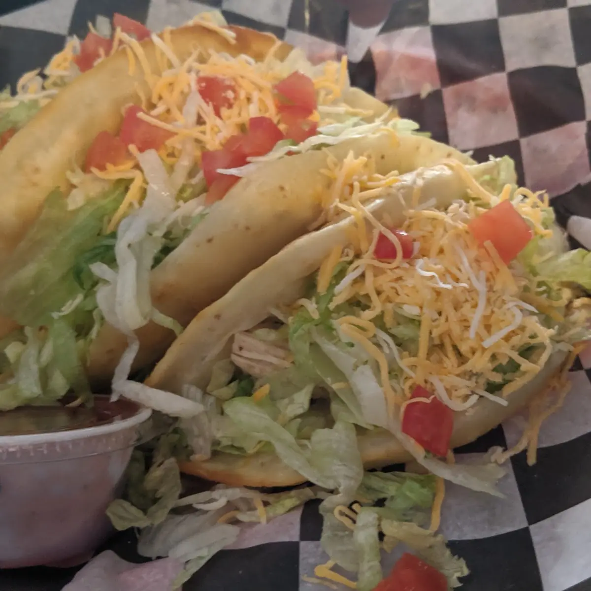 Fried Flour Chicken Tacos