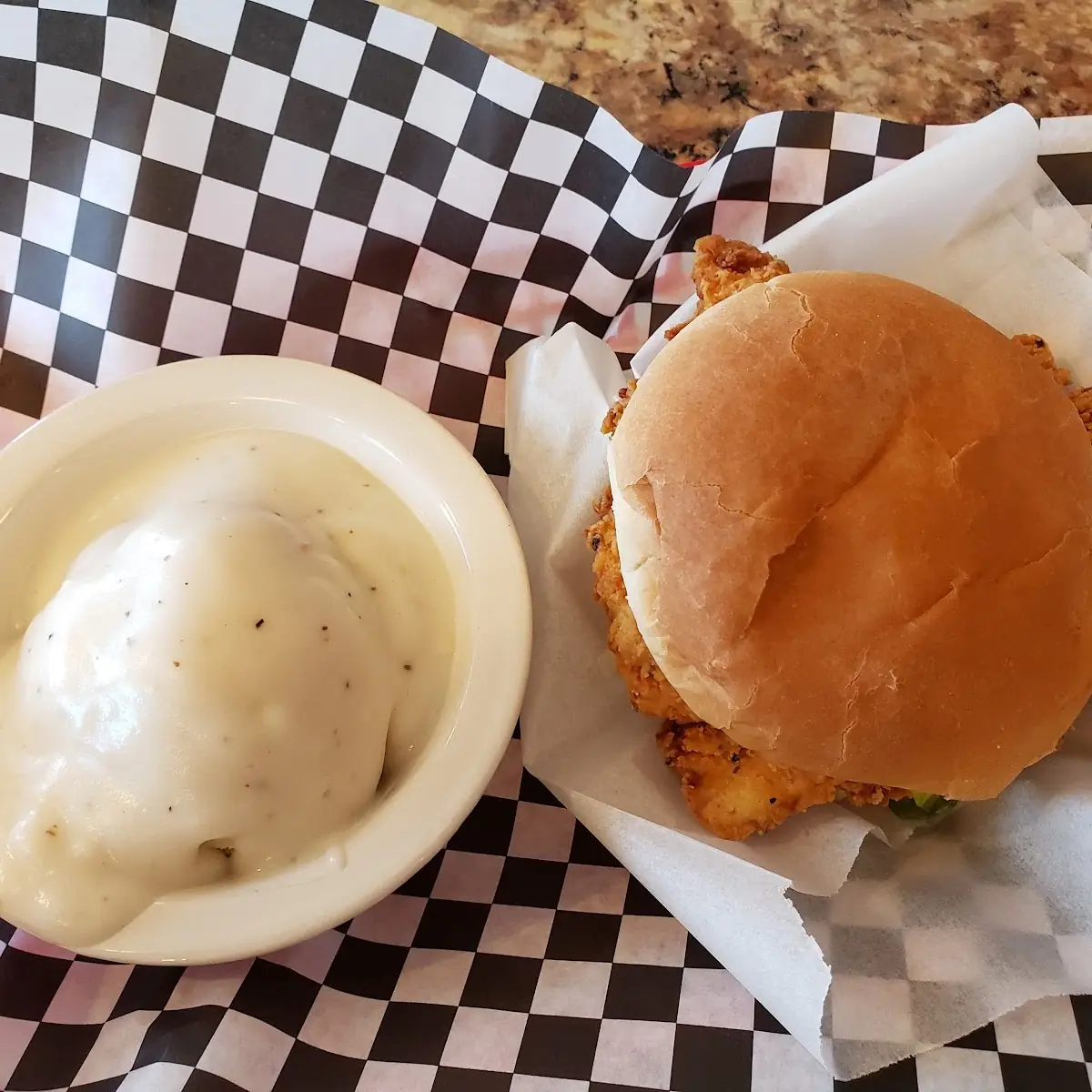 Small Chicken Fried Chicken Sandwich