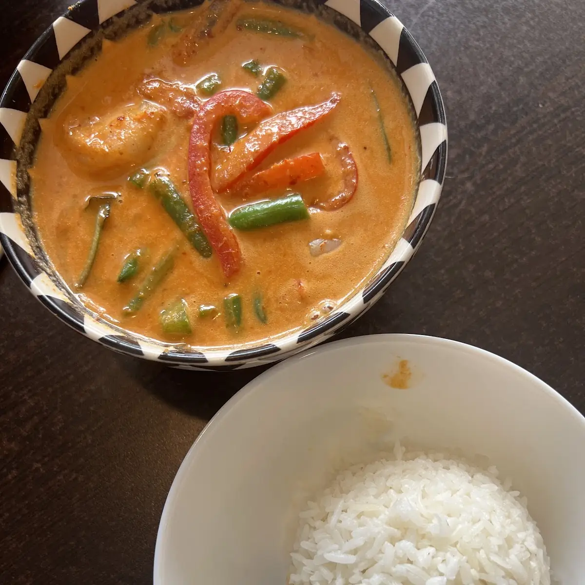 Red Curry Served with Rice
