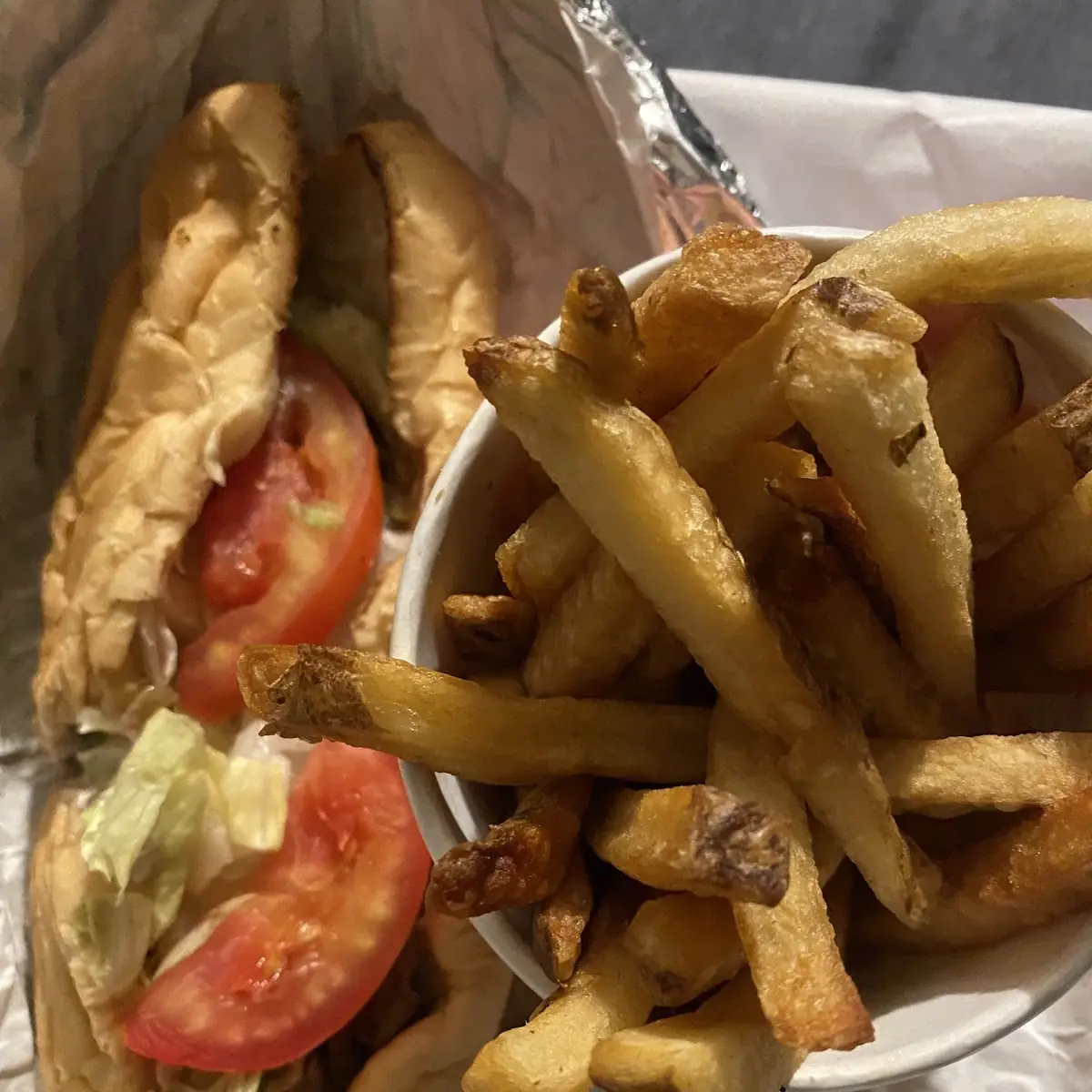 Philly Cheese Steak and Fries