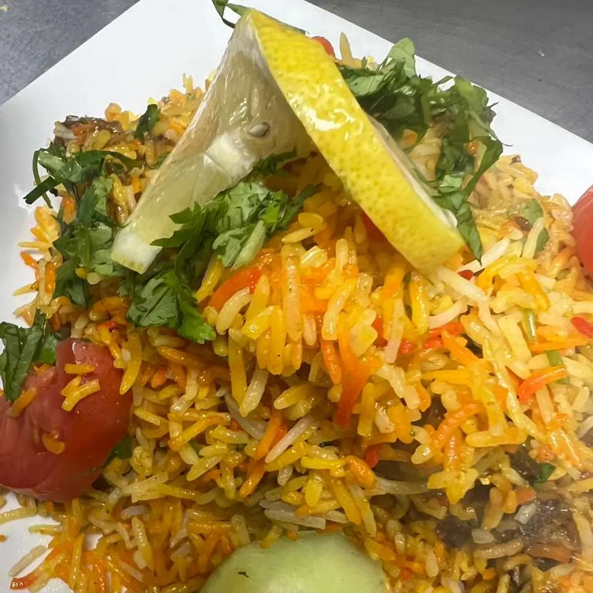 Chicken Biryani with Raita