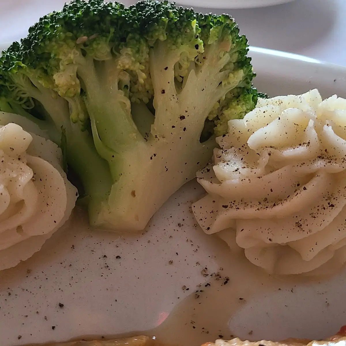 Broccoli and Mashed Potatoes