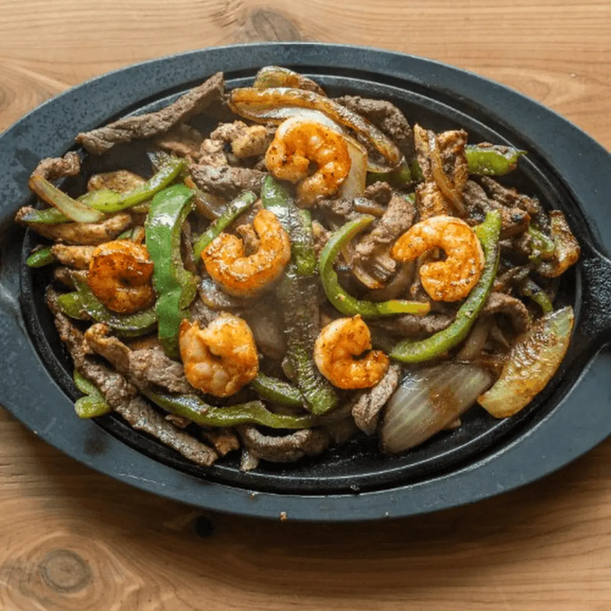 Texas Fajitas Steak Chicken & Shrimp