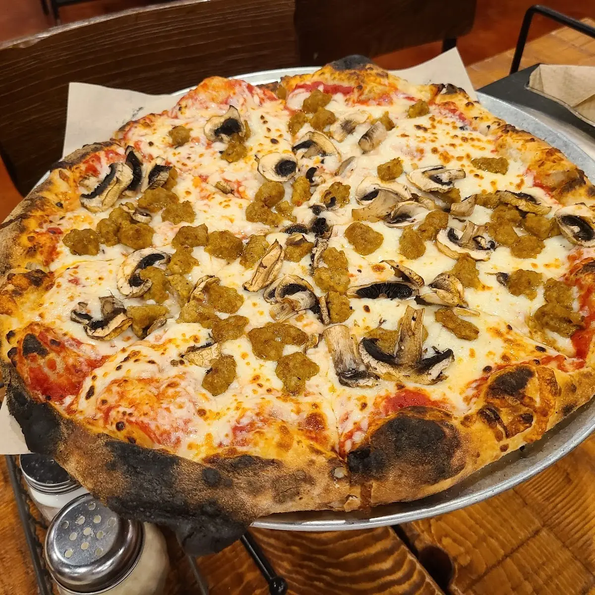 Sausage and Mushroom Pizza