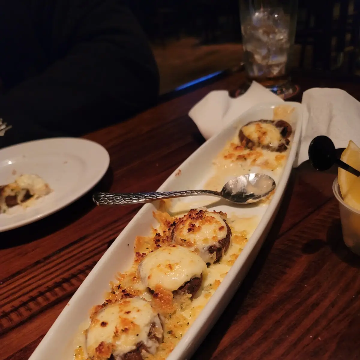 White Cheddar Stuffed Mushrooms