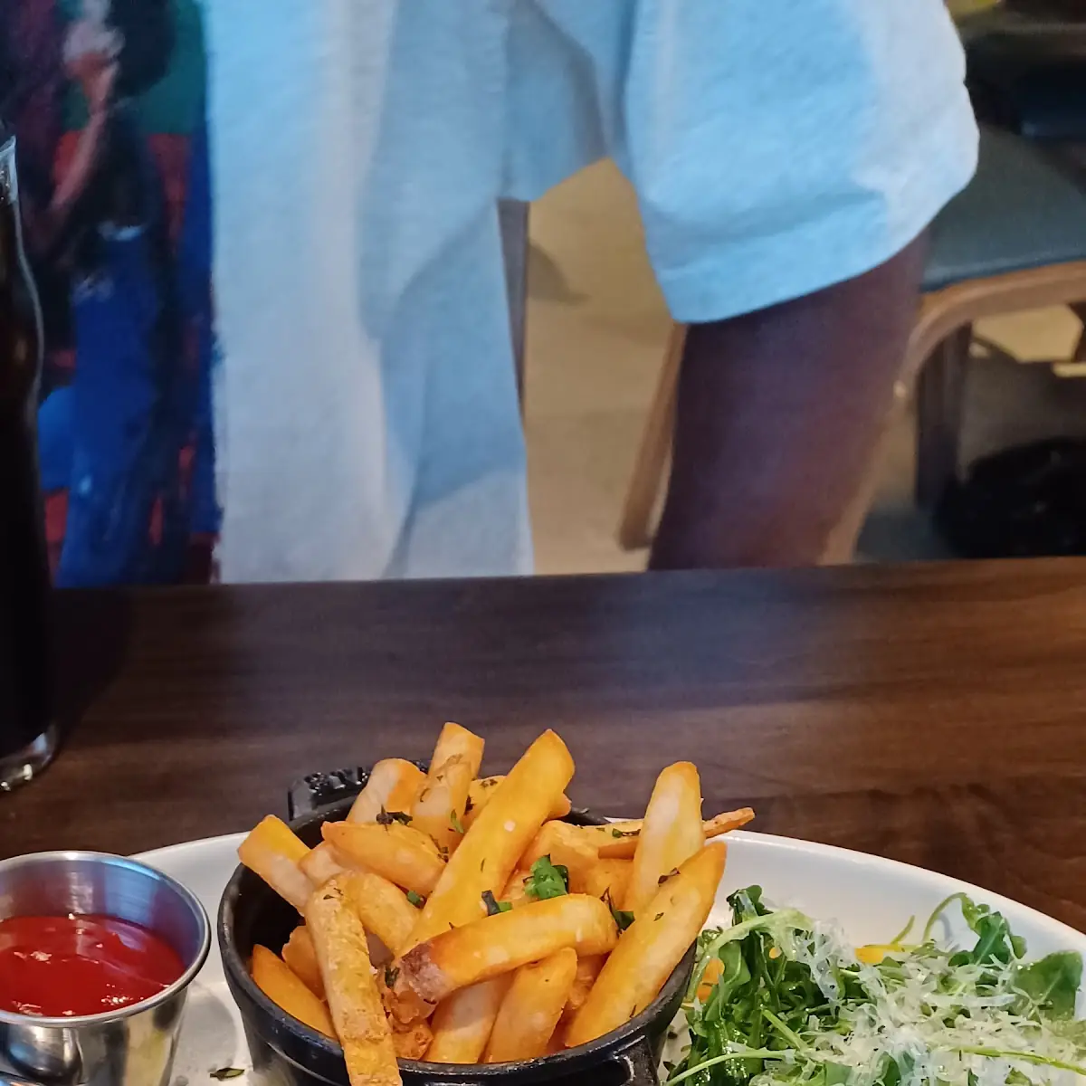 Steak Frites with Arugula Salad
