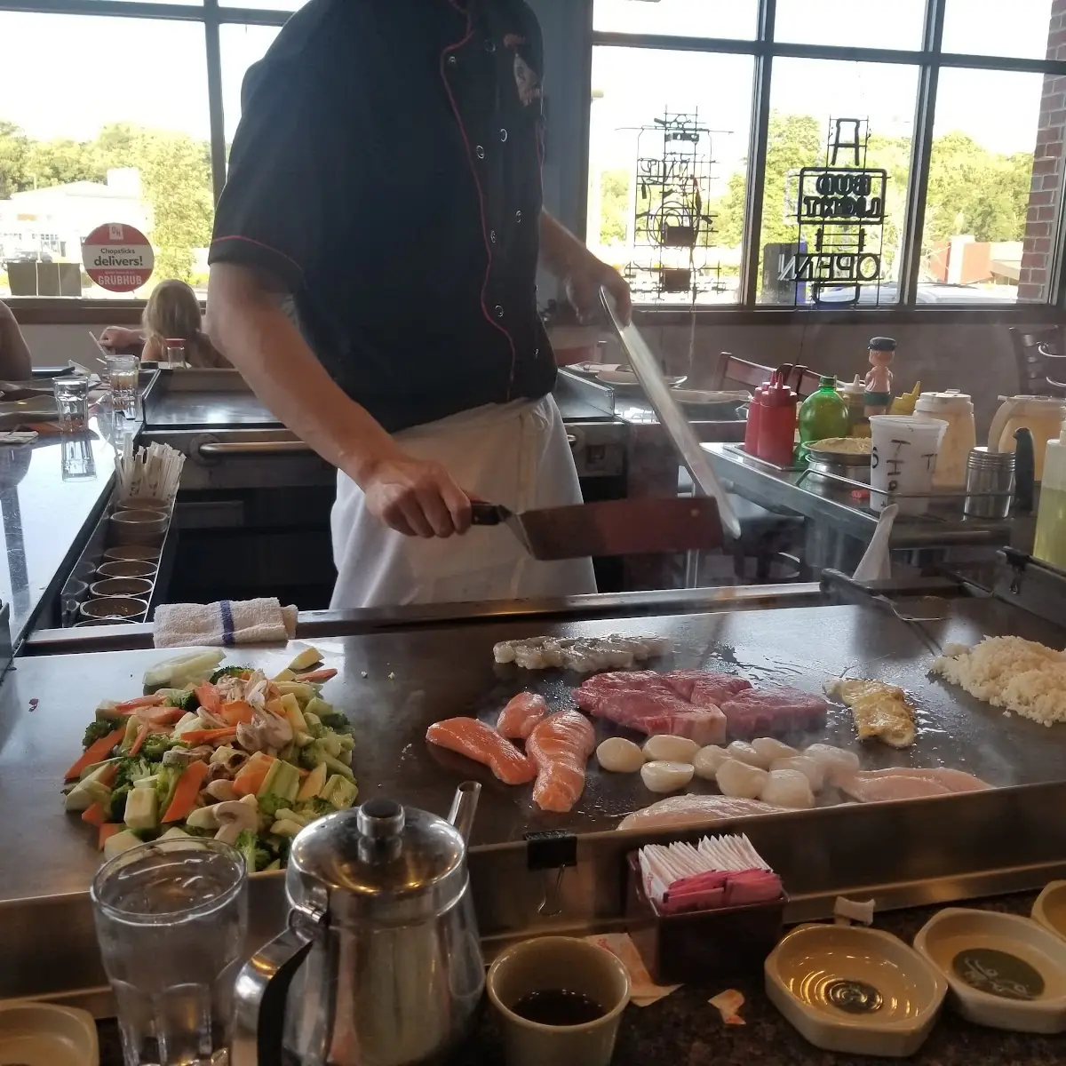 Steak and Seafood Fried Rice Chicken Teriyaki