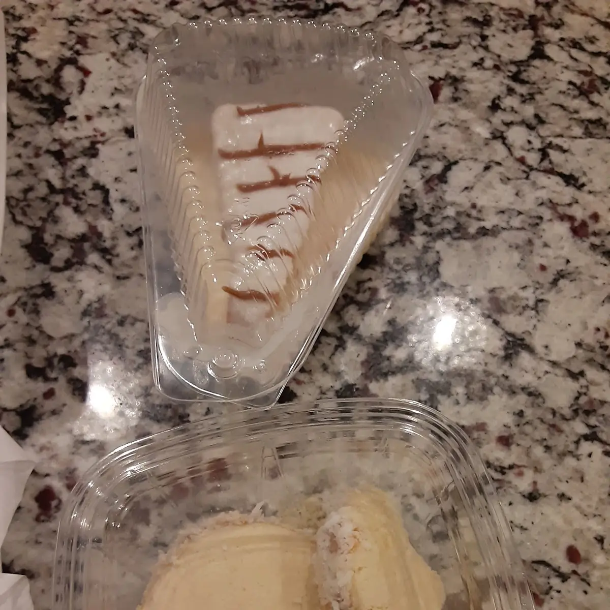 Cake Slice and Cookie w Coconut
