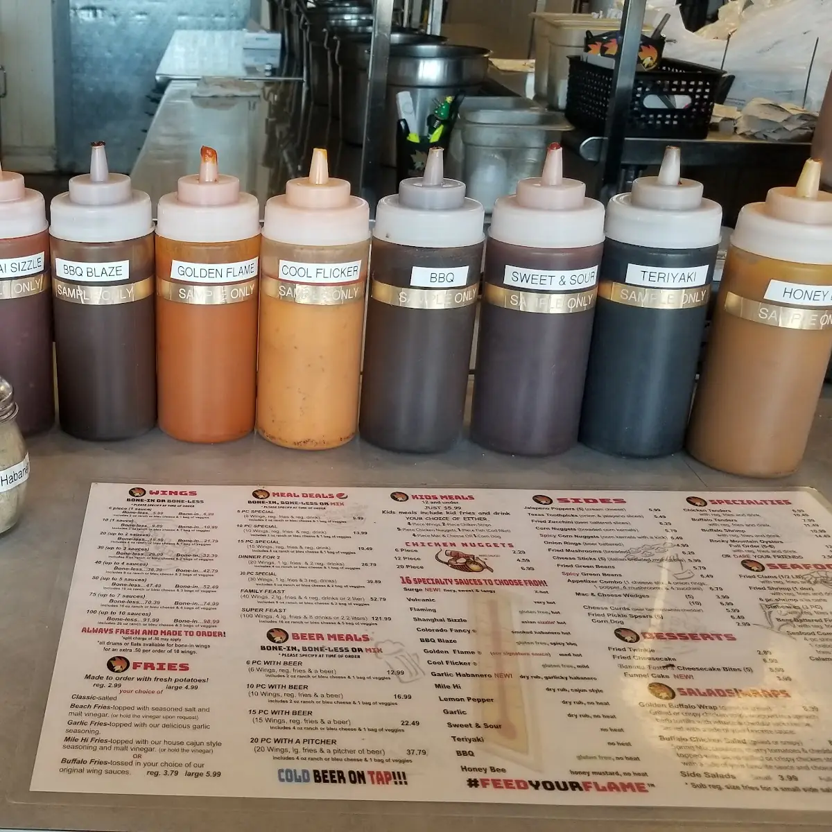 Sauces & Dry Rub Samples