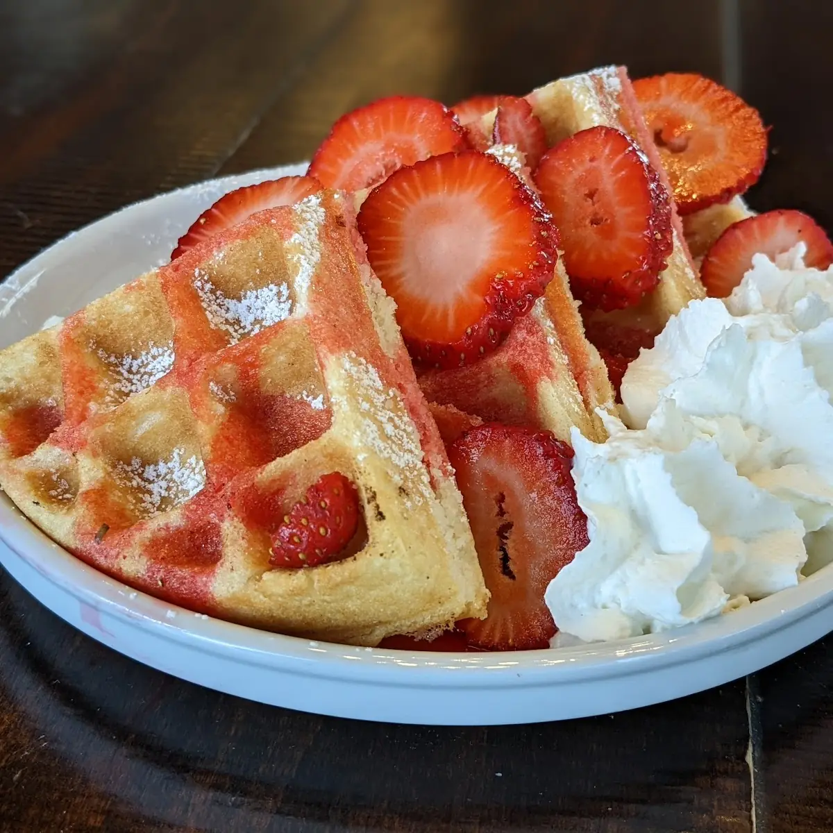 Strawberry Shortcake Waffles