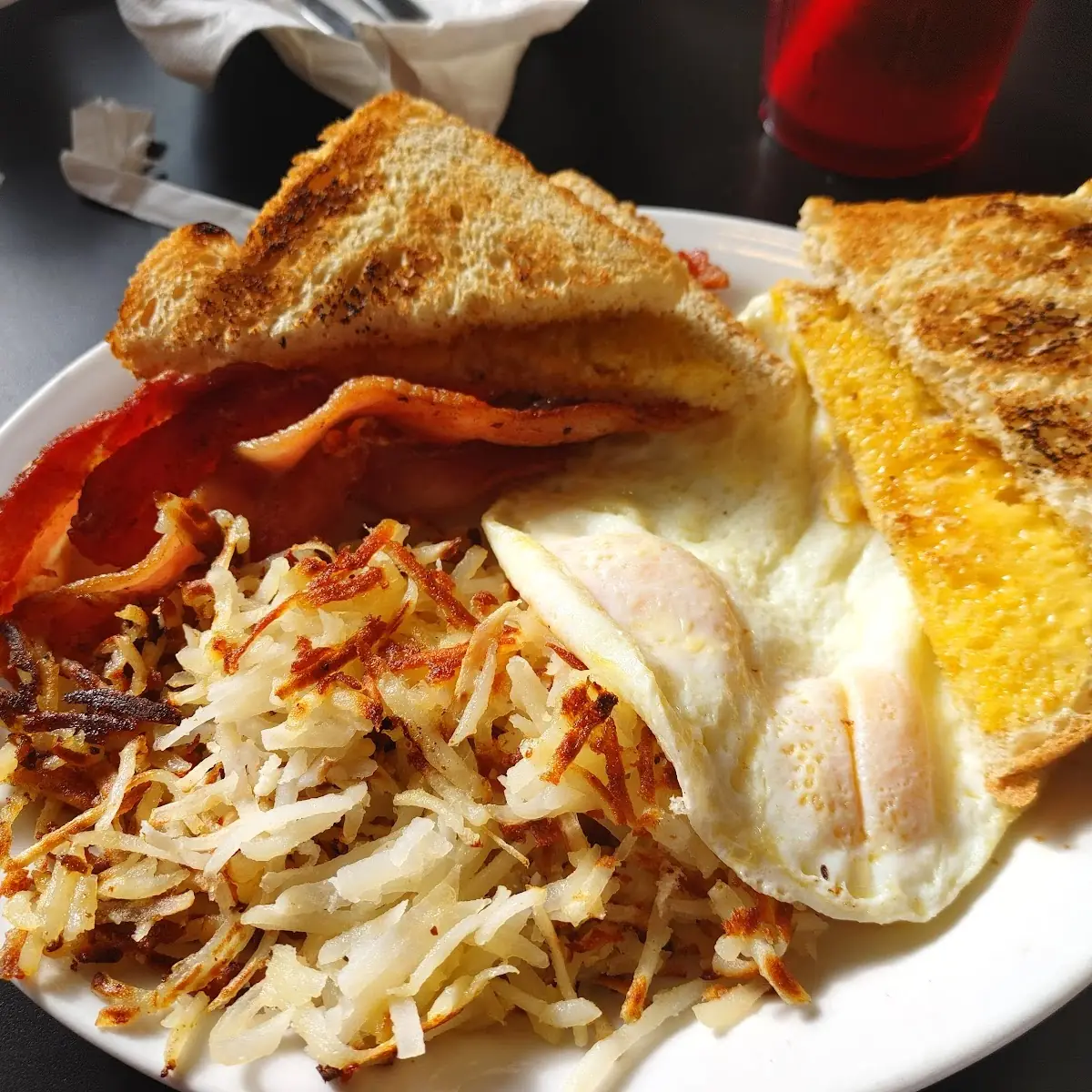 Corned Beef Hash Two Eggs Toast & Coffee