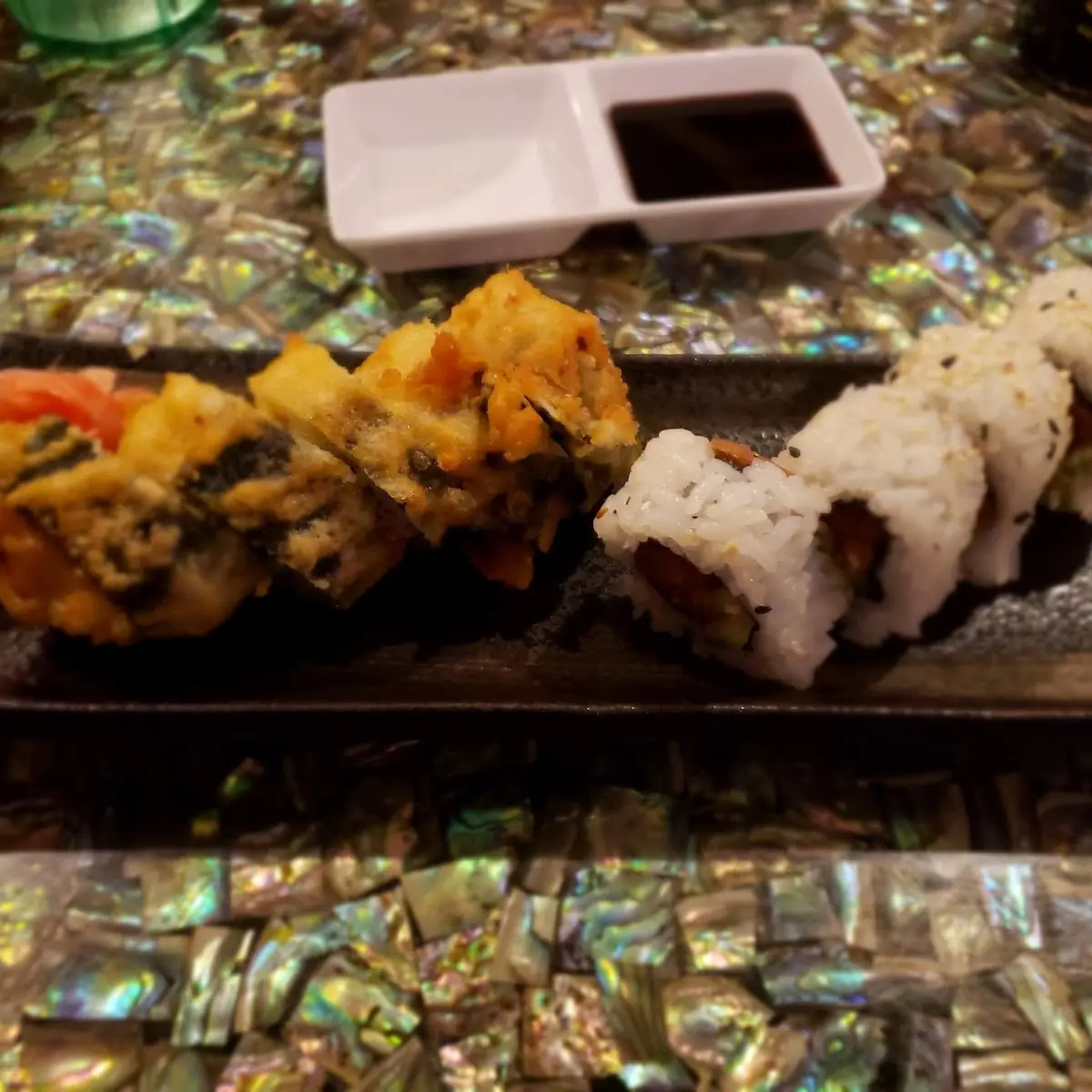 Spicy Tuna Roll & Tempura Roll