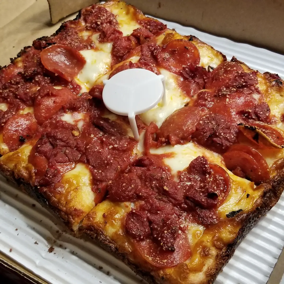 Deep Dish Pepperoni Pizza