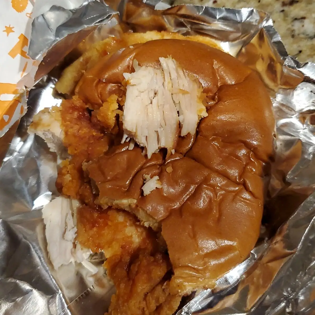 Raw Chicken Sandwich