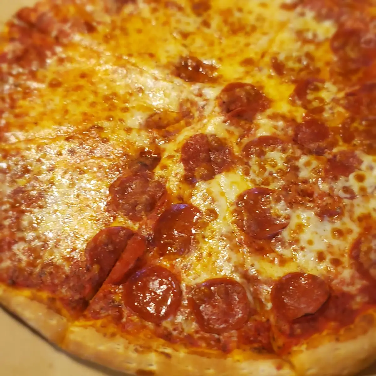 Half Cheese Half Pepperoni Pizza