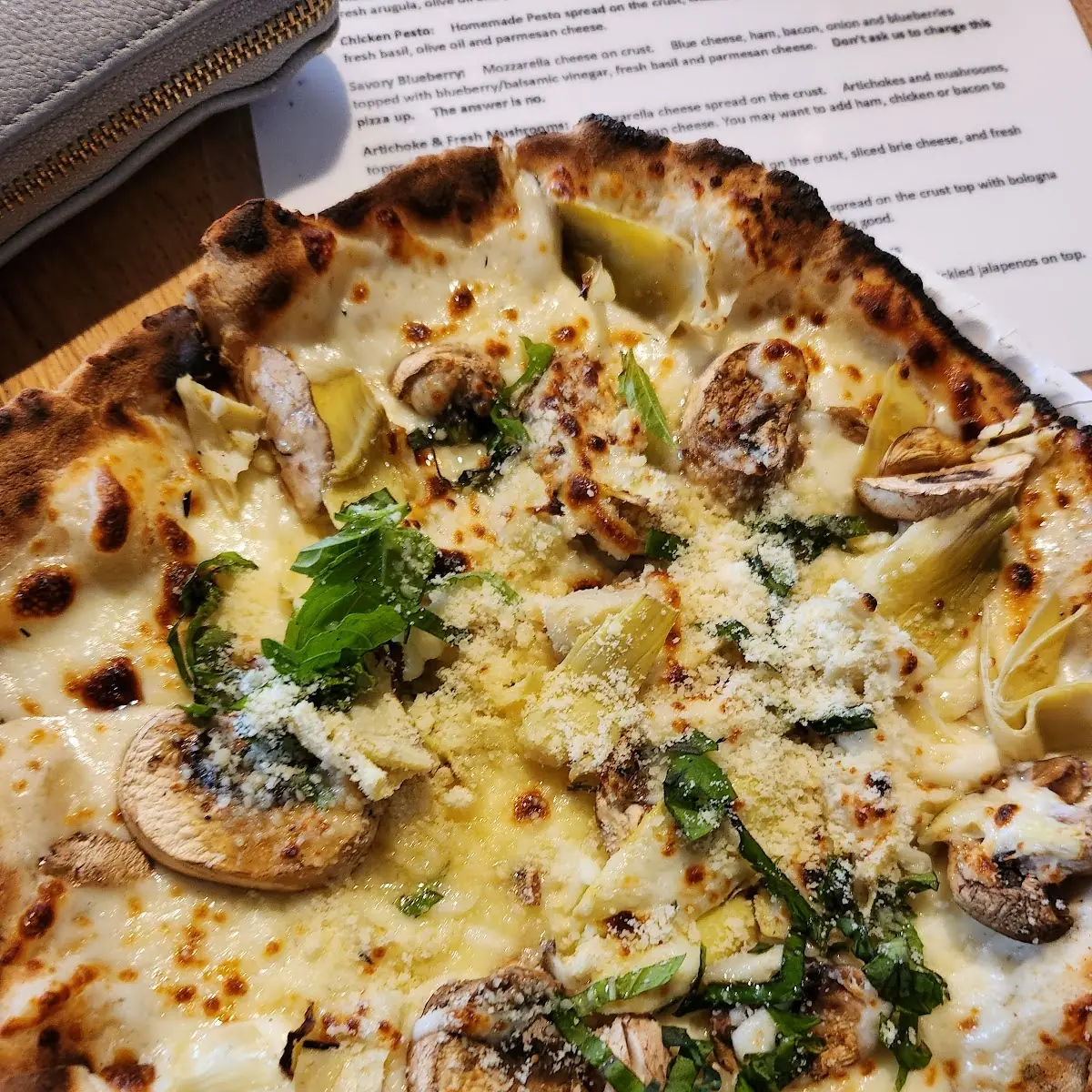 Artichoke and Mushroom Pizza