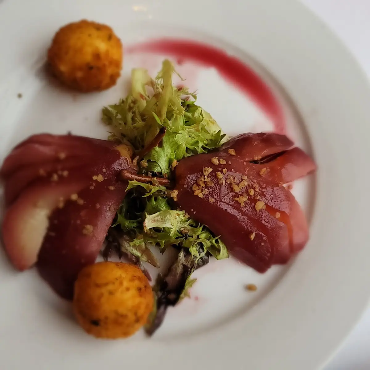 Poached Pear Salad