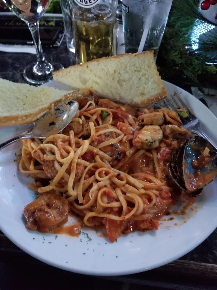 Grilled Seafood Pasta, Whisky John's Oshawa