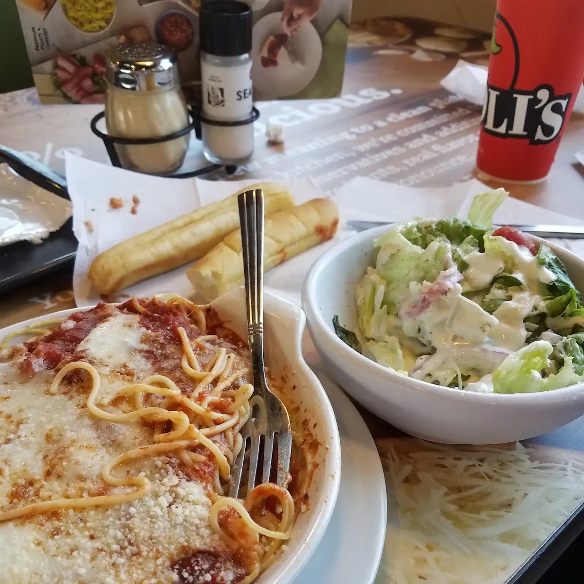 Supreme Pizza Baked Spaghetti