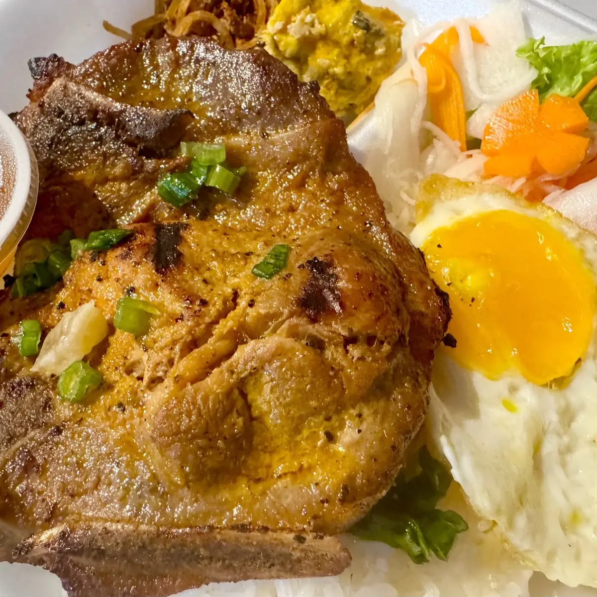 Pork Chop Meatloaf & Egg