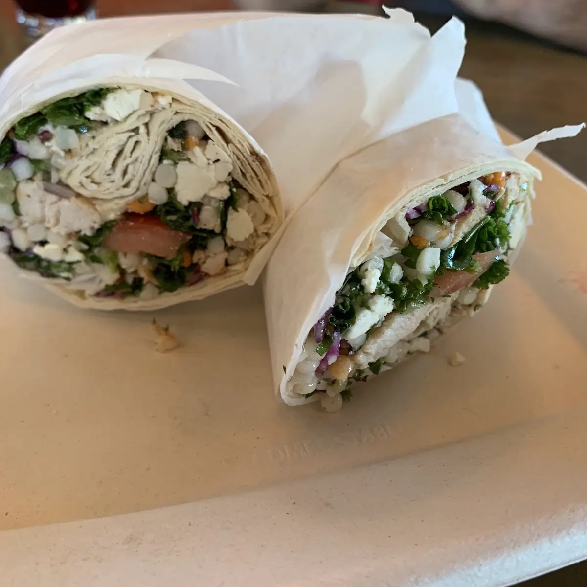 Mediterranean Chicken Wrap