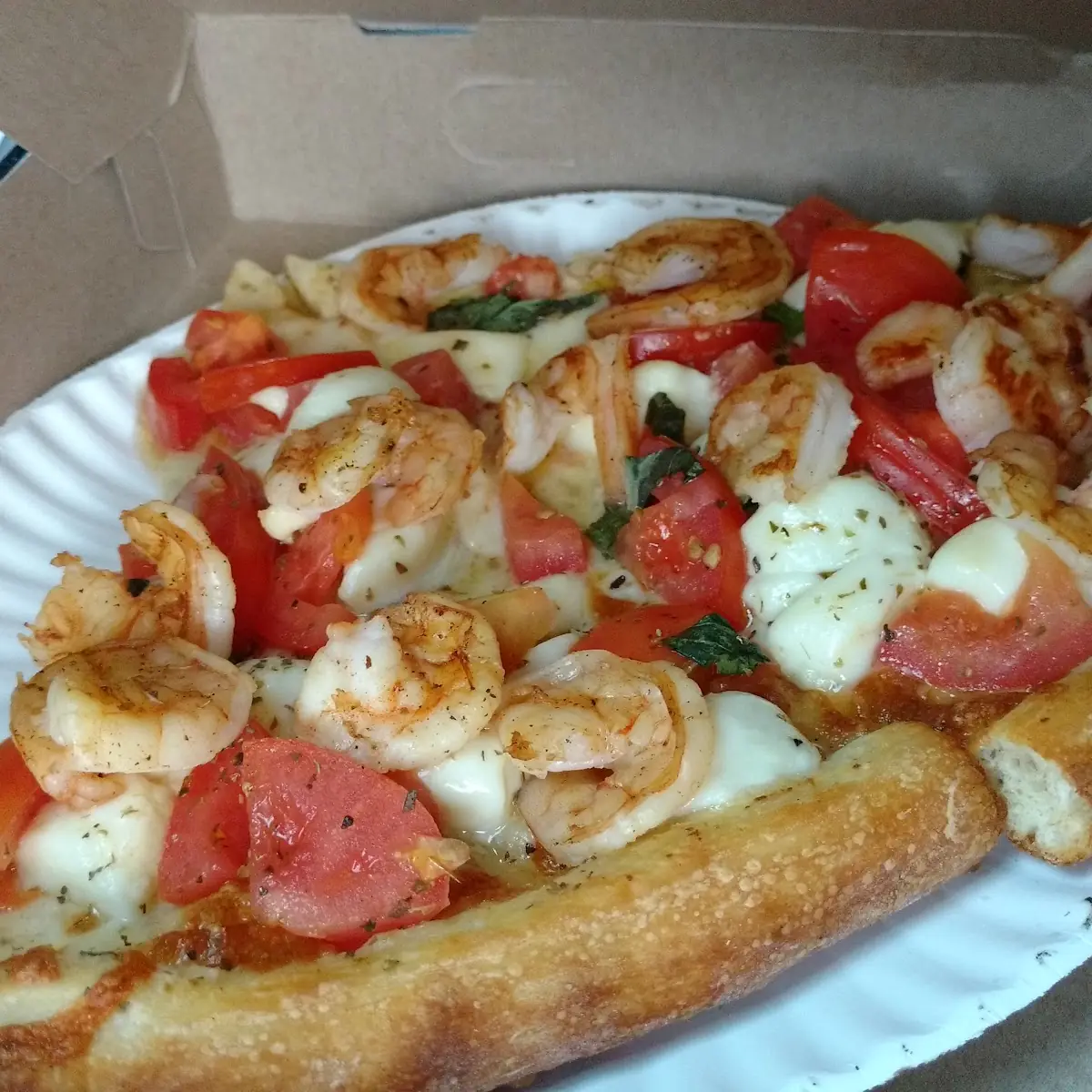 Margherita Pizza with Shrimp Extra Expense