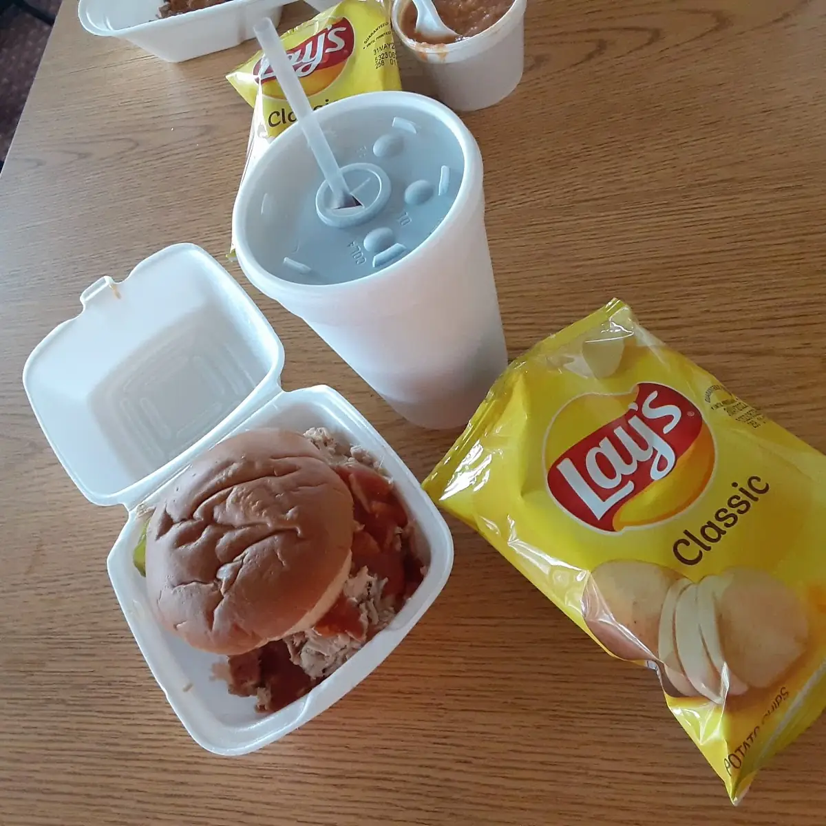 Chopped BBQ Pork Sandwich Combo