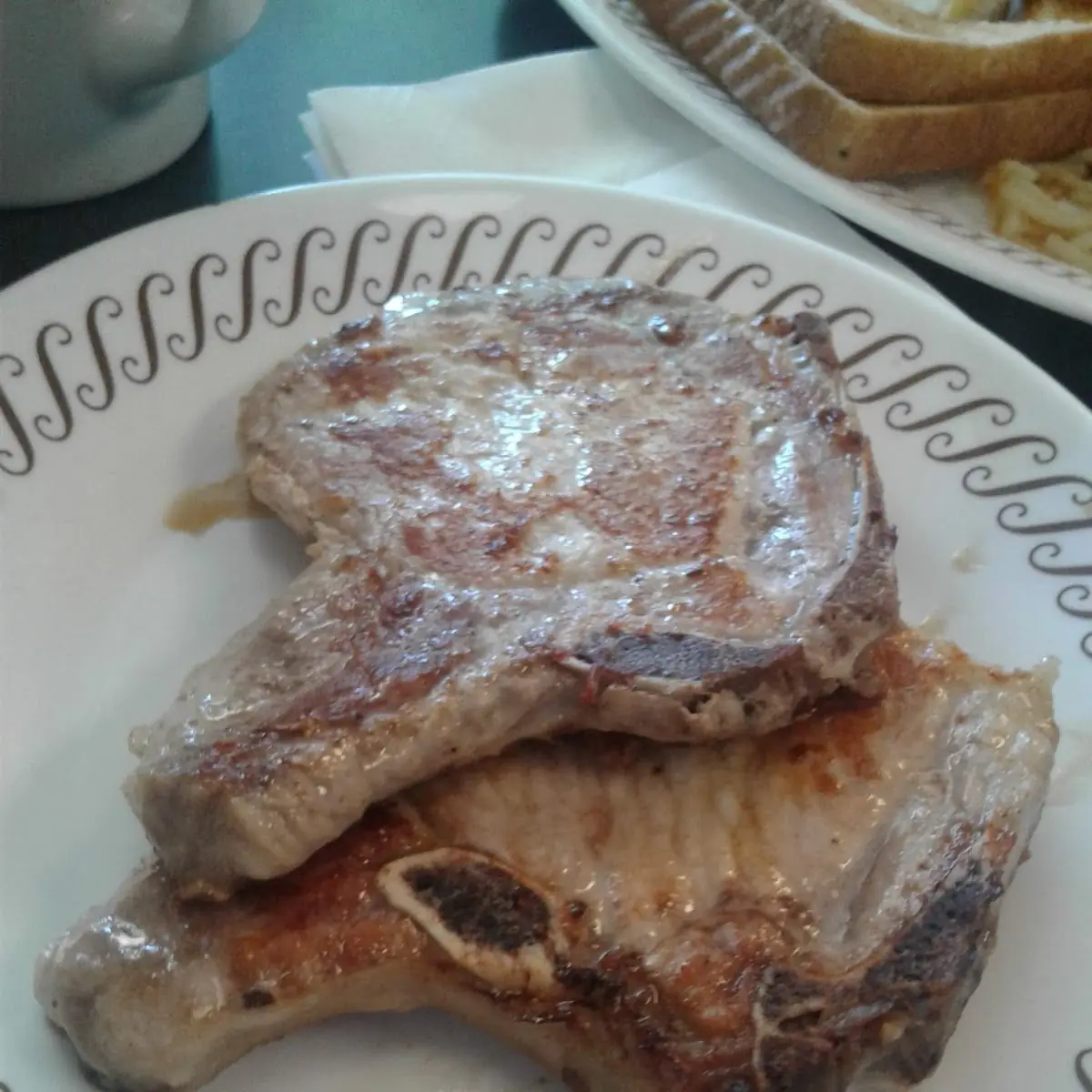 Pork Chops and Eggs Any Style