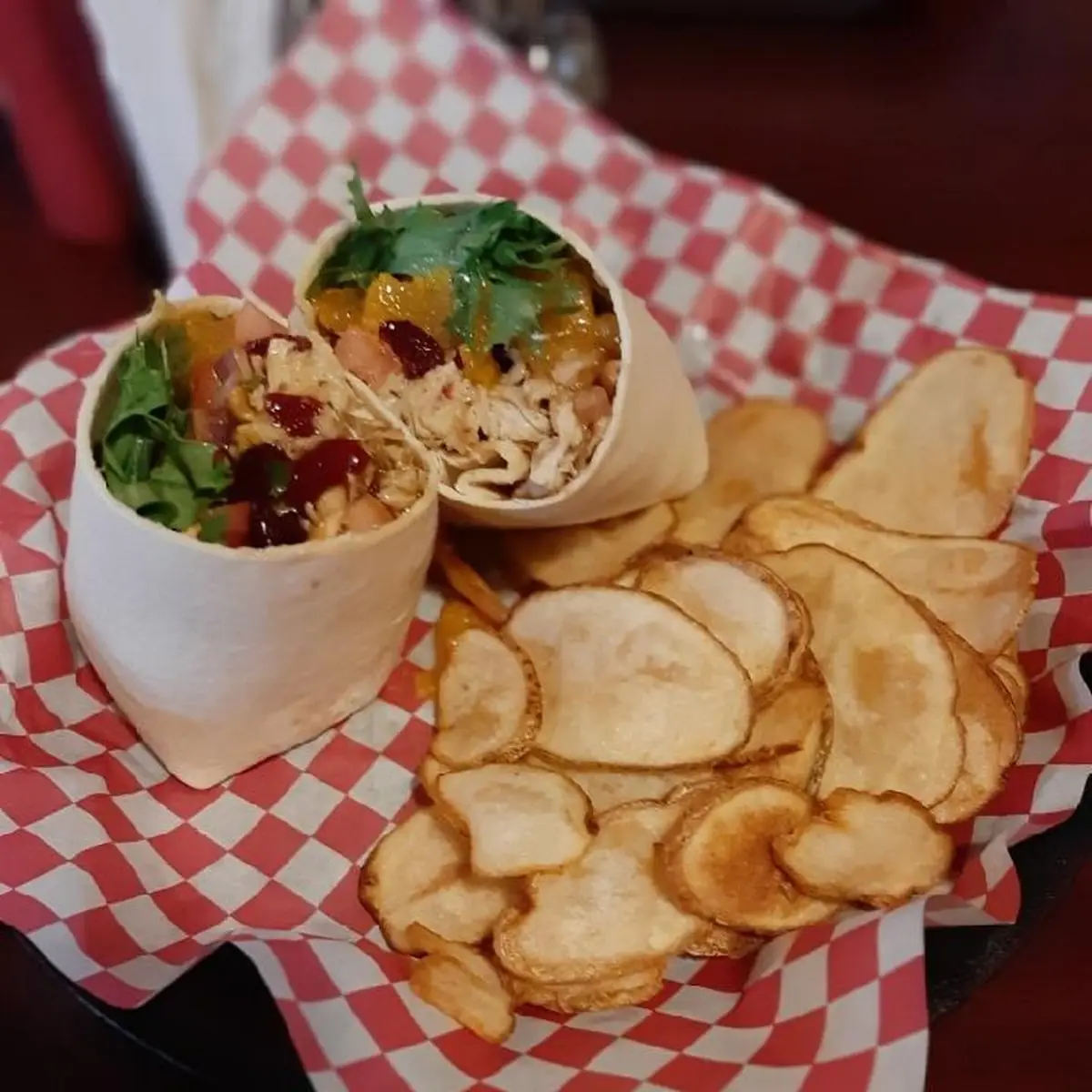 Asian Zing Chicken Wrap